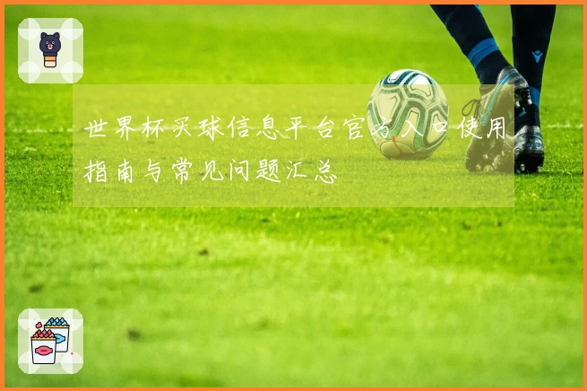 世界杯买球信息平台官方入口使用指南与常见问题汇总