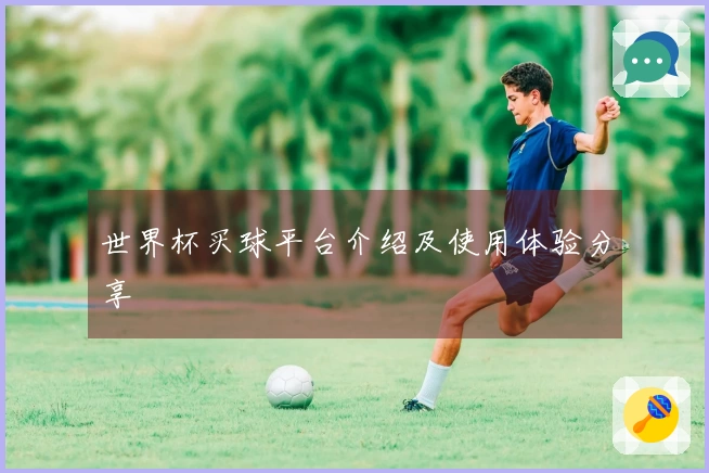 世界杯买球平台介绍及使用体验分享